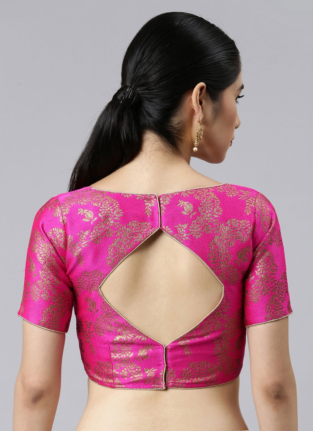 Blouse Banarasi Jacquard Rani Weaving Blouse