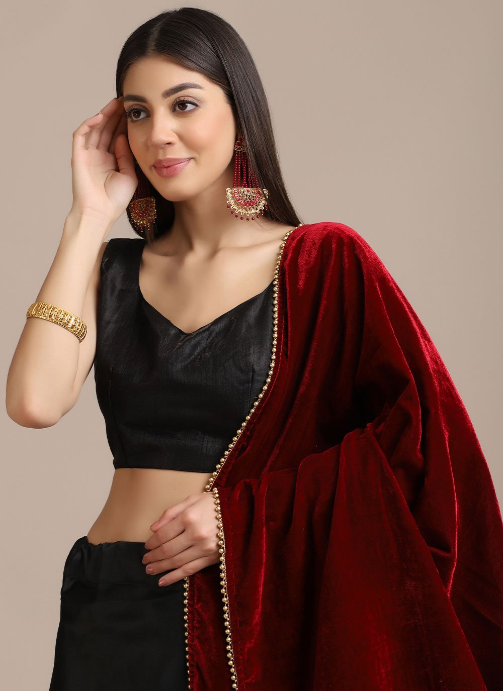 Lehenga Choli Banglori Silk Black Plain Lehenga Choli