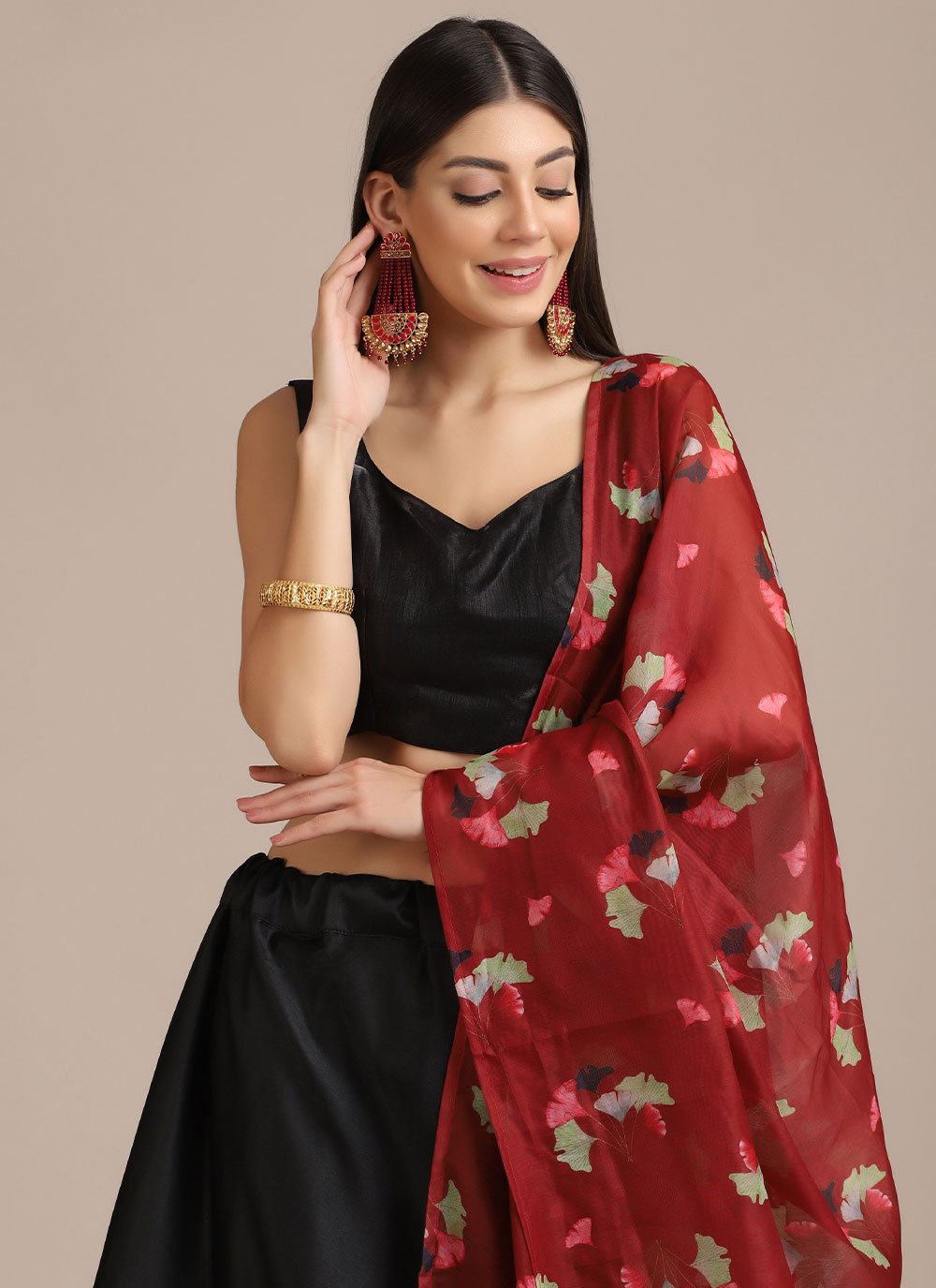 Lehenga Choli Banglori Silk Black Plain Lehenga Choli