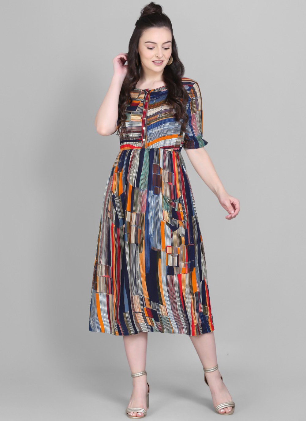 Casual Kurti Rayon Multi Colour Print Kurtis