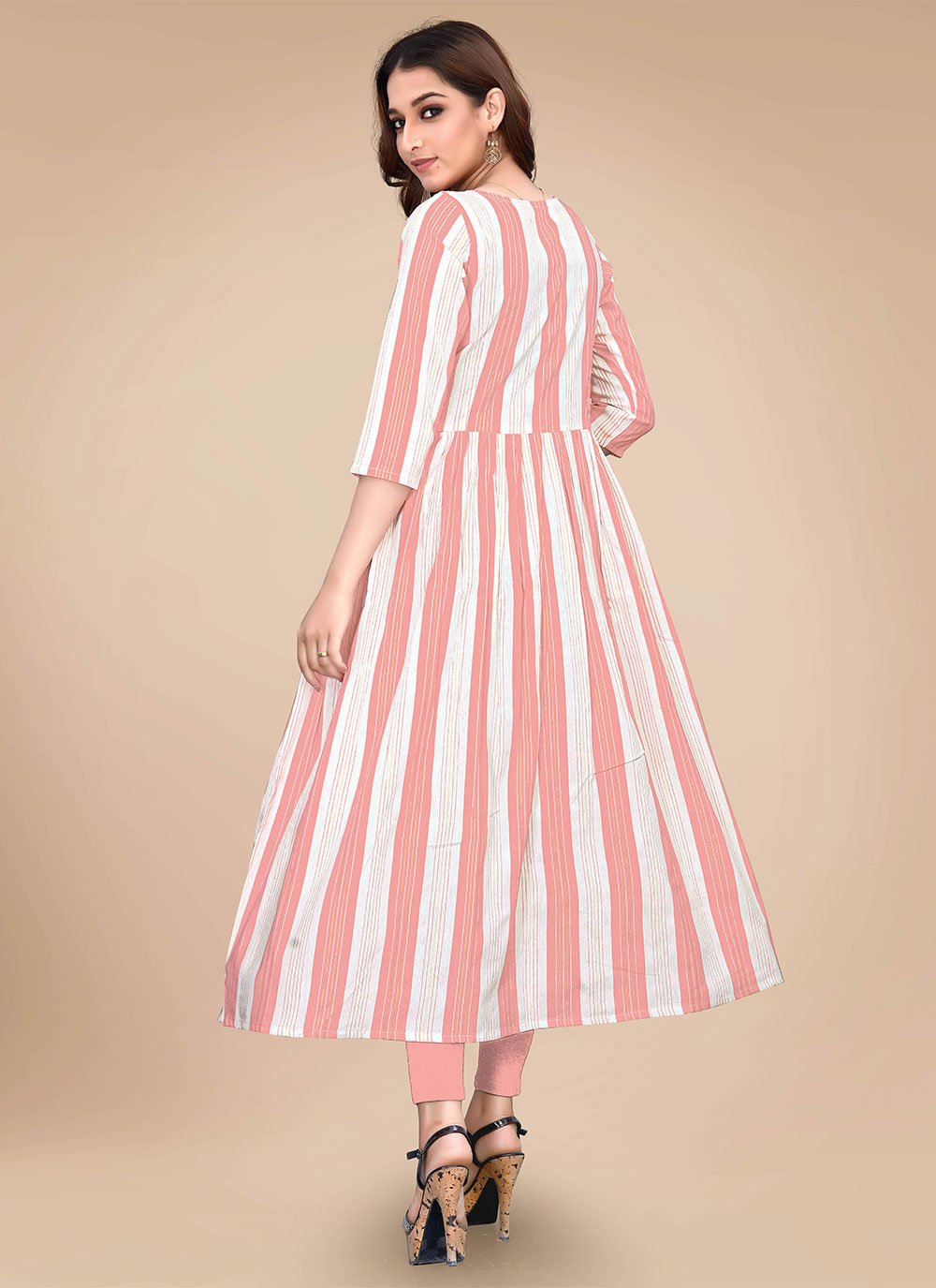 Gown Cotton Multi Colour Weaving Gown