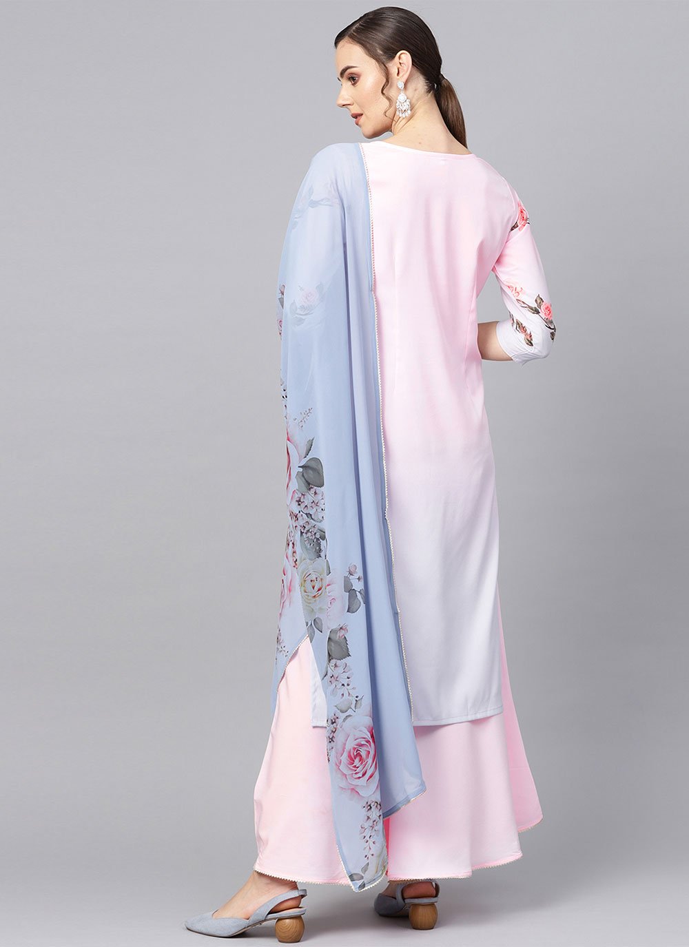 Salwar Suit Crepe Silk Multi Colour Digital Print Salwar Kameez