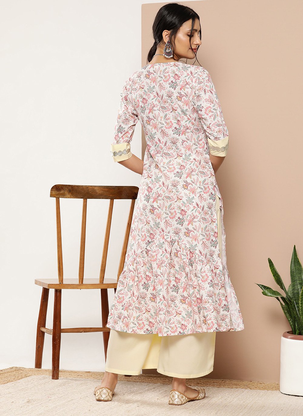 Party Wear Kurti Crepe Silk Multi Colour Print Kurtis