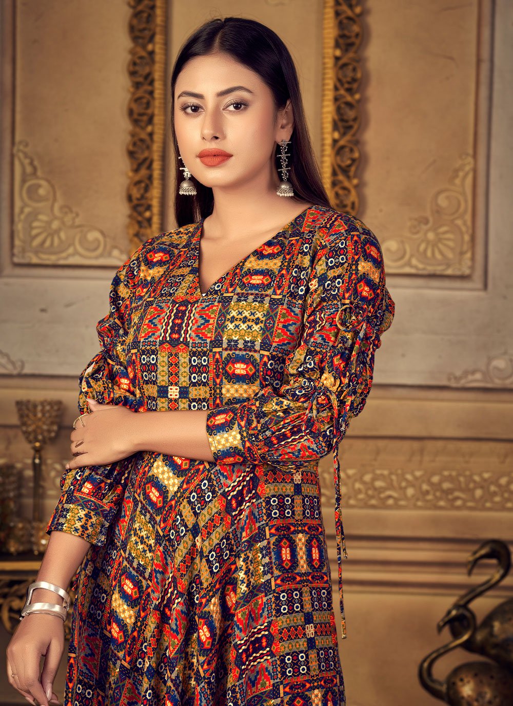 Casual Kurti Rayon Multi Colour Digital Print Kurtis