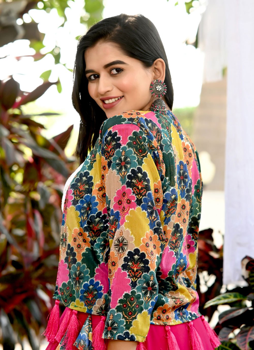 Lehenga Choli Georgette Pink Plain Lehenga Choli