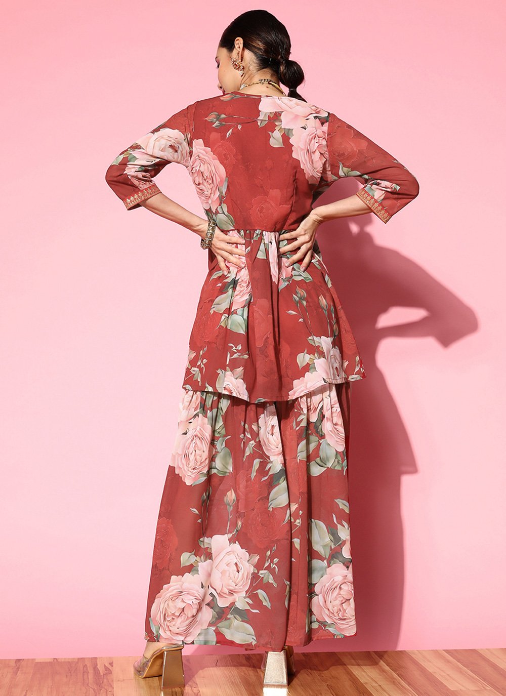 Designer Kurti Georgette Multi Colour Print Kurtis