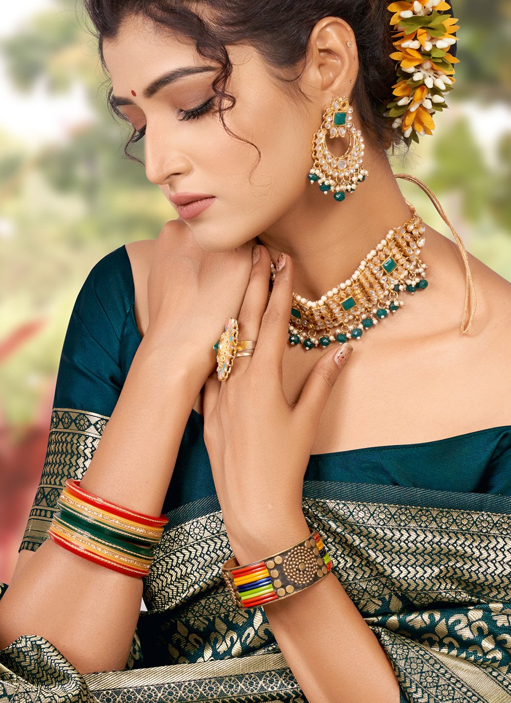 Classic Jacquard Silk Black Zari Saree