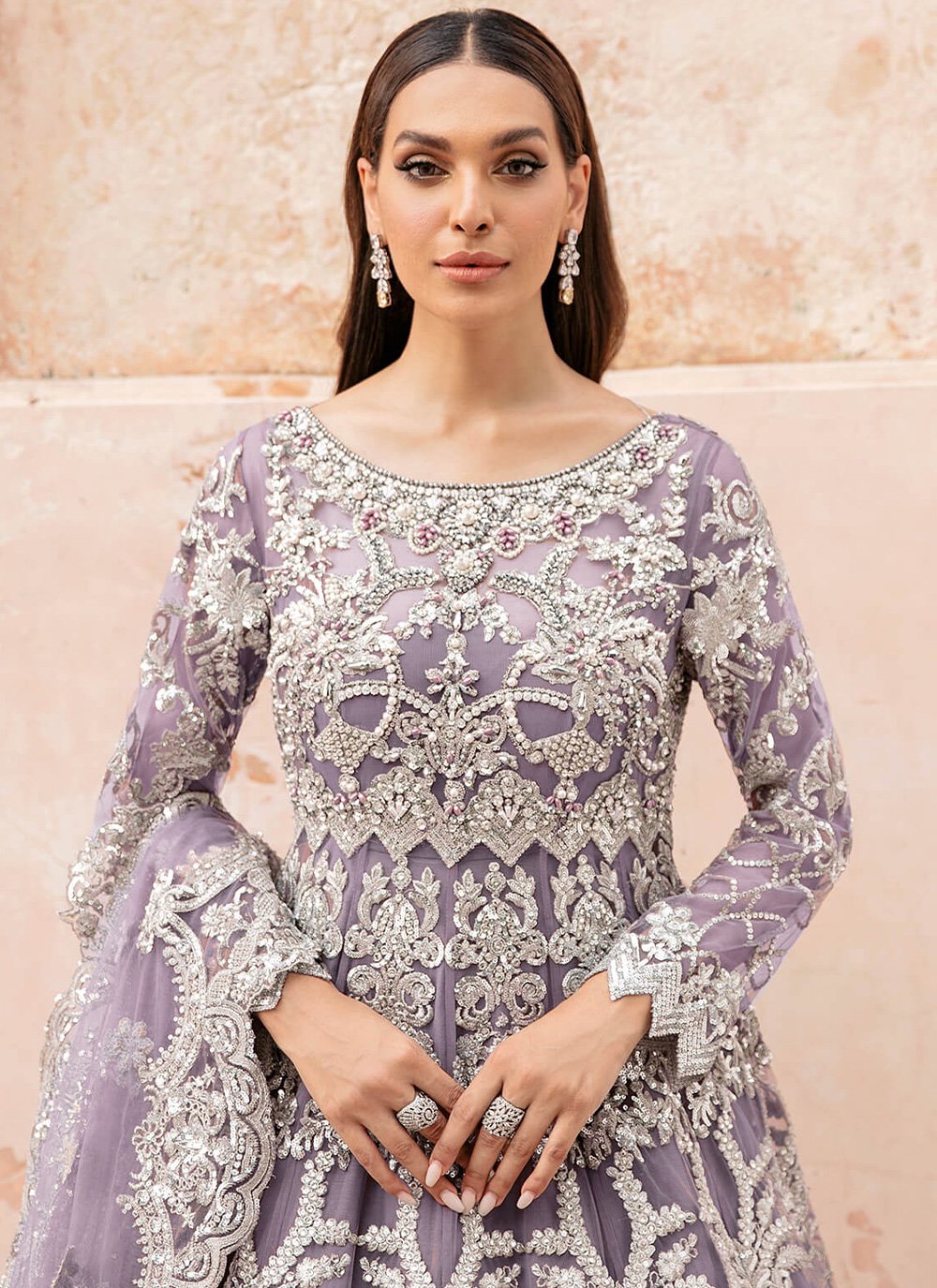 Gown Net Lavender Diamond Gown