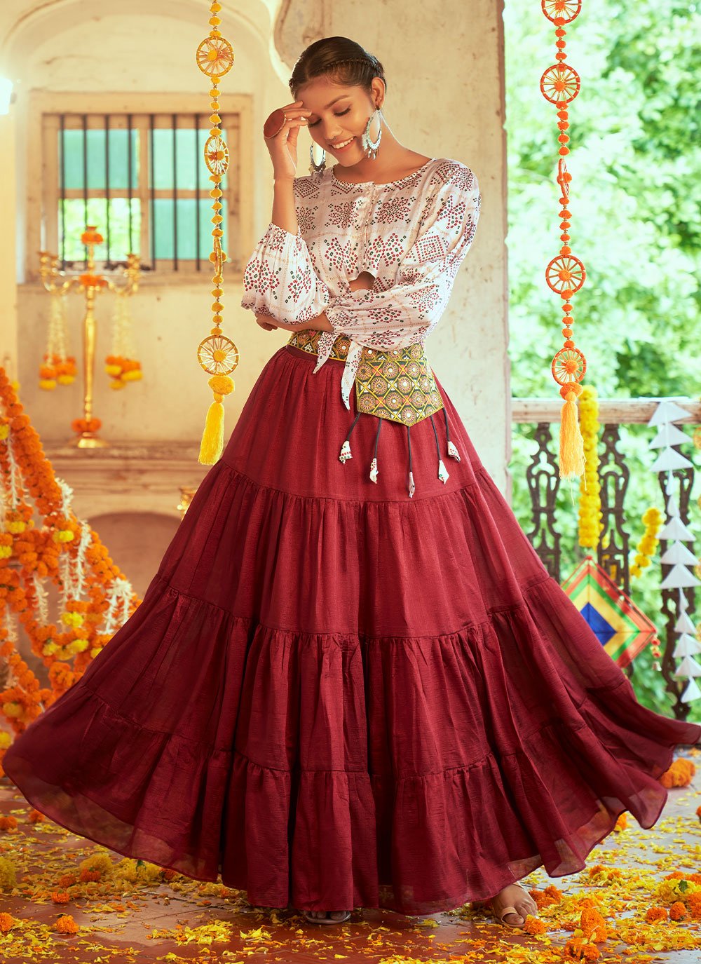 On Sale Maroon Lehenga Choli hotsell