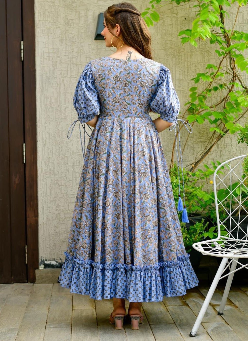 Gown Cotton Silk Multi Colour Digital Print Gown