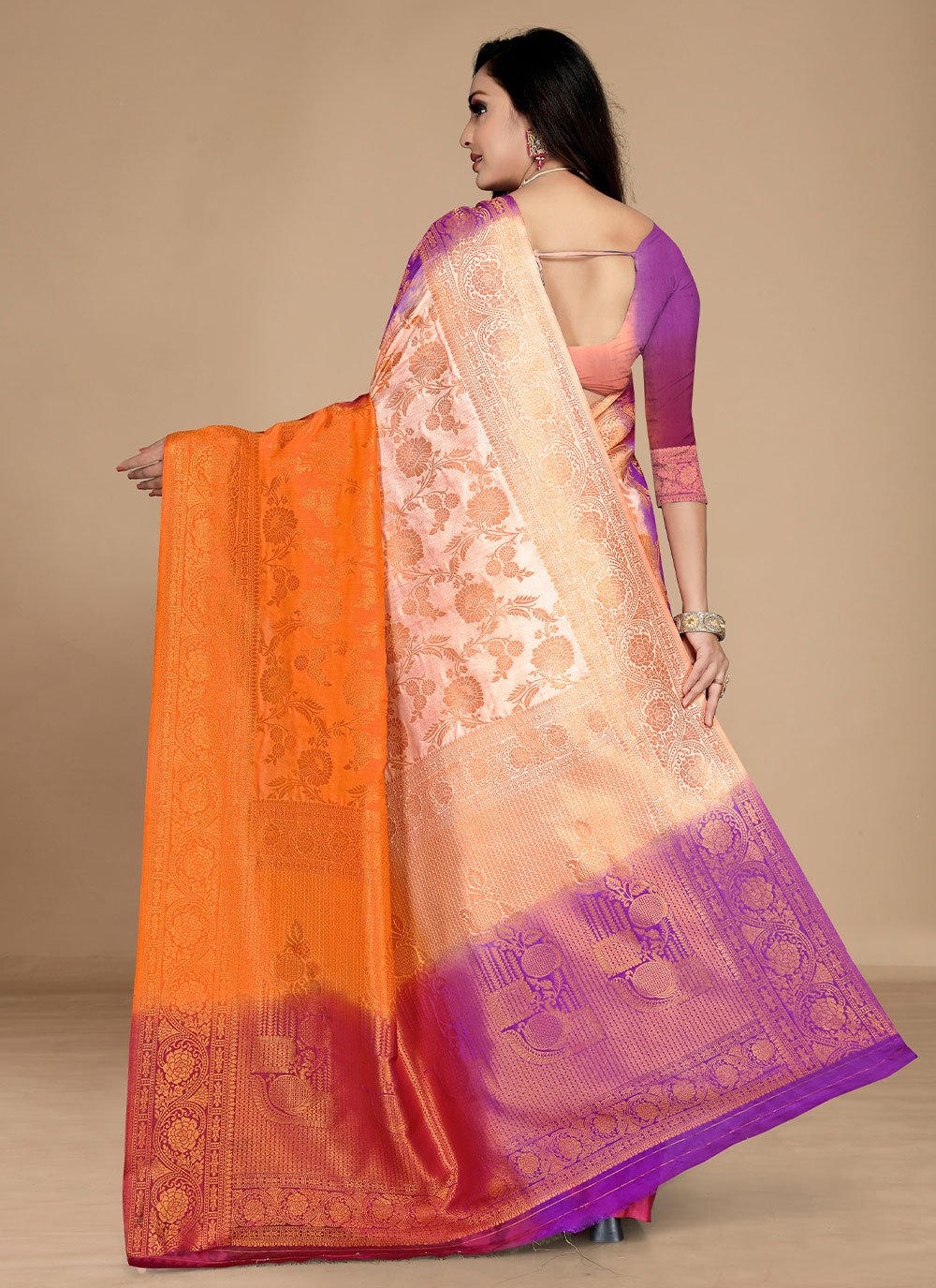 Contemporary Georgette Multi Colour Weaving Saree
