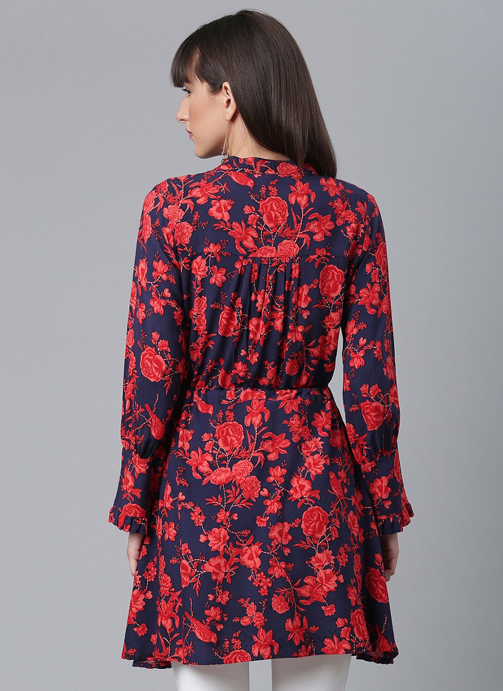 Designer Kurti Rayon Multi Colour Print Kurtis