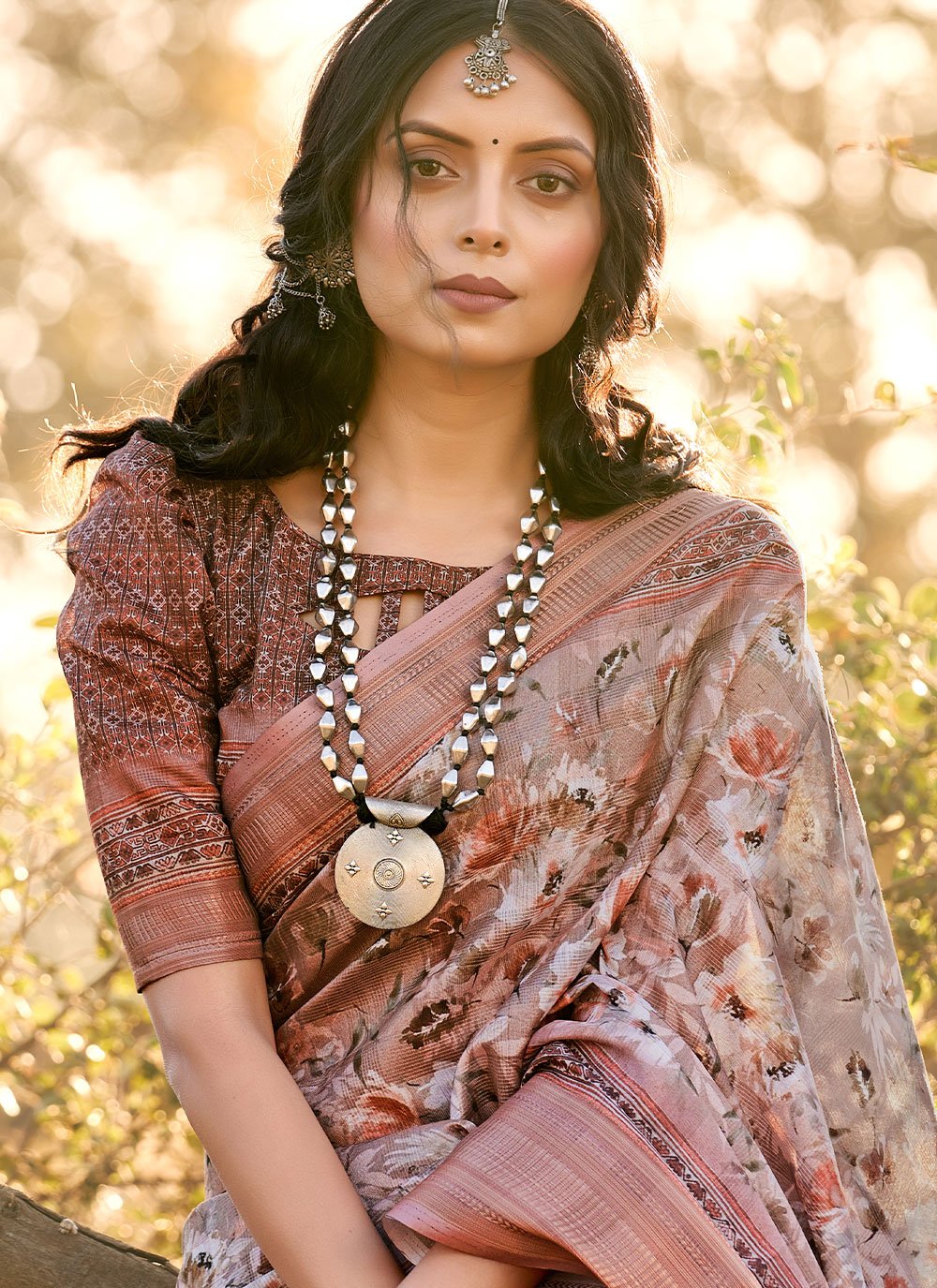 Trendy Saree Cotton Jacquard Multi Colour Patch Border Saree