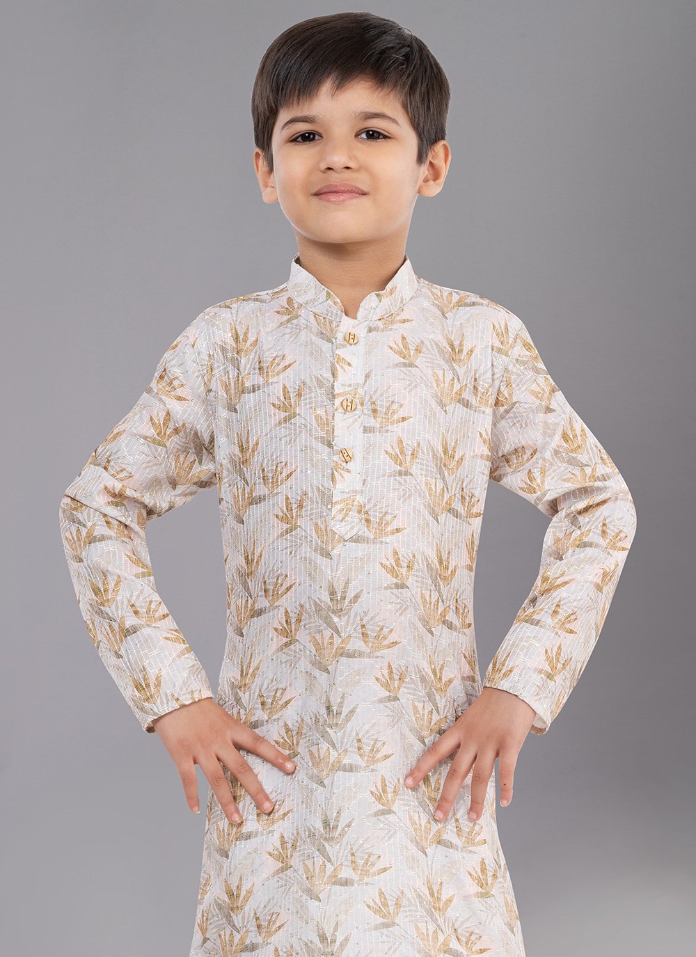 Kurta Pyjama Polyester Multi Colour Digital Print Kids