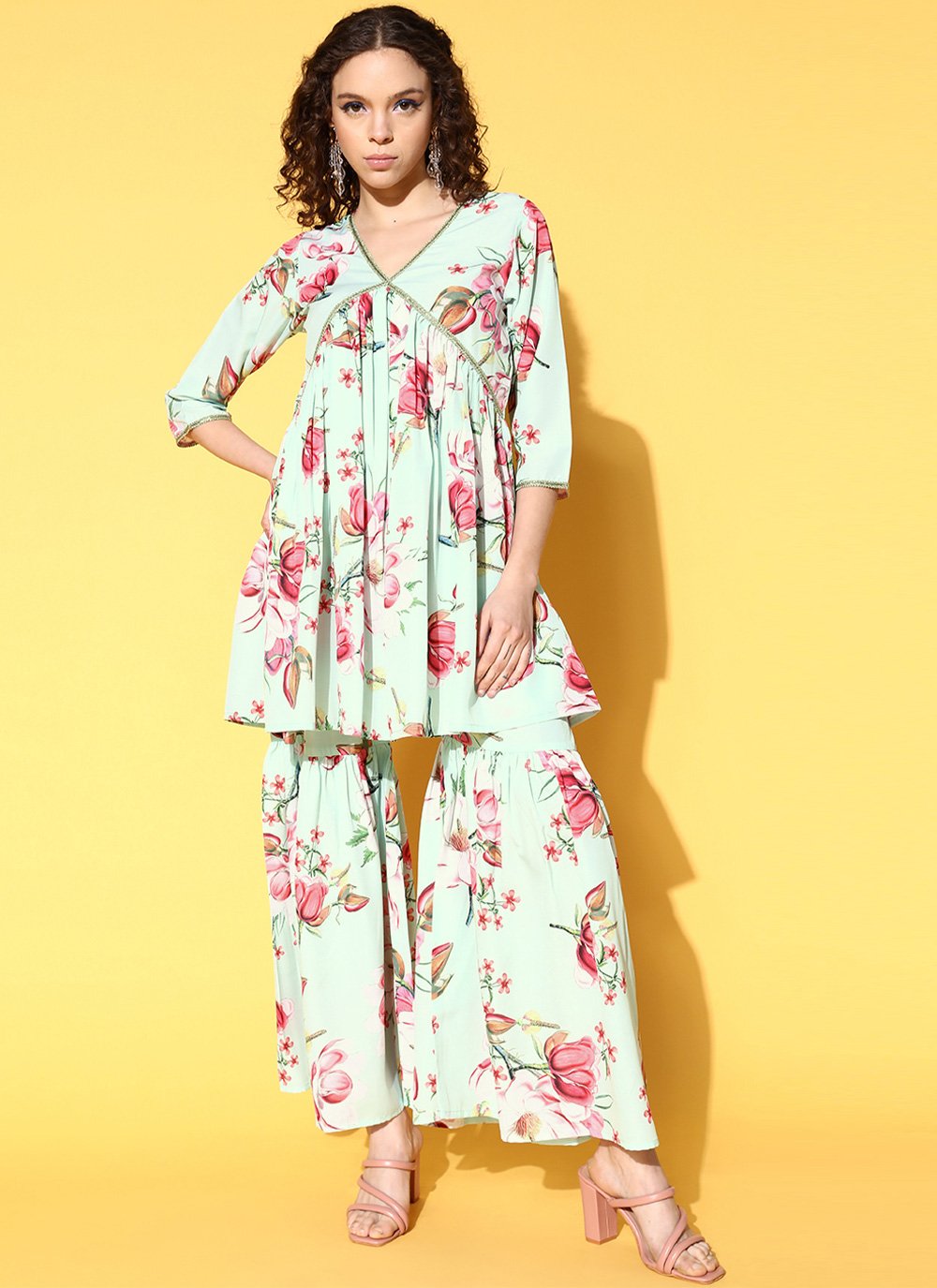 Casual Kurti Crepe Silk Multi Colour Print Kurtis