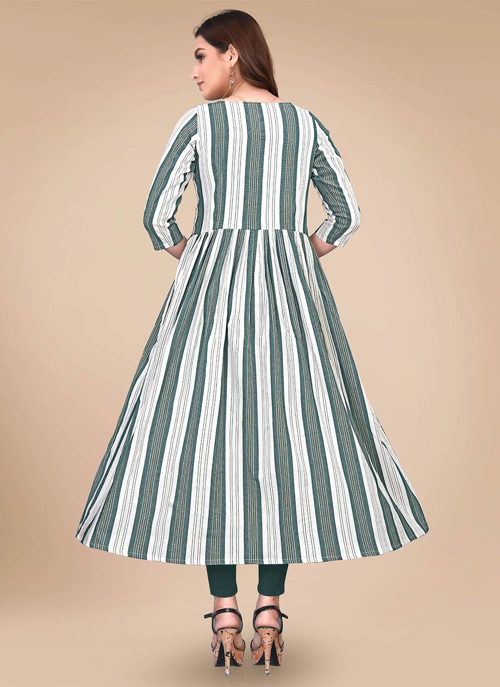 Designer Gown Cotton Multi Colour Weaving Gown