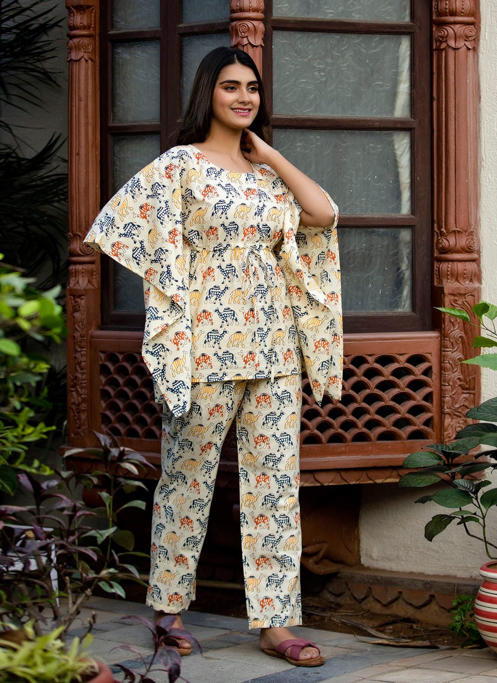 Designer Kurti Cotton Multi Colour Print Kurtis