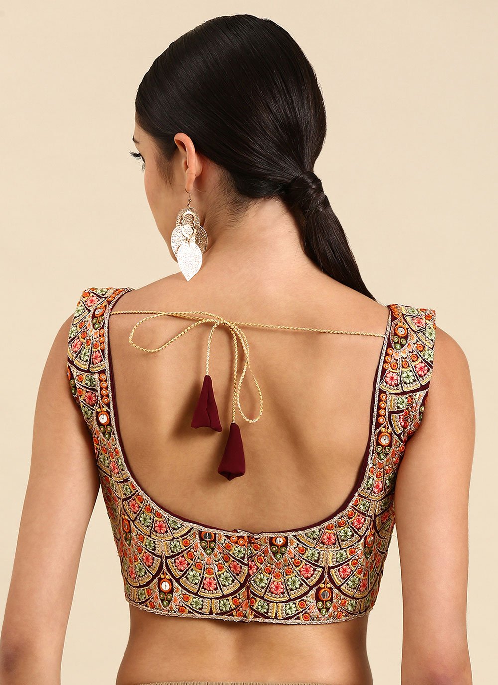 Blouse Georgette Multi Colour Embroidered Blouse