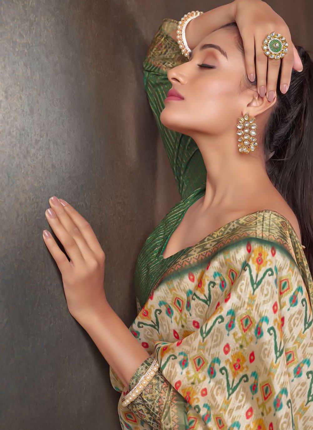 Classic Silk Multi Colour Weaving Saree