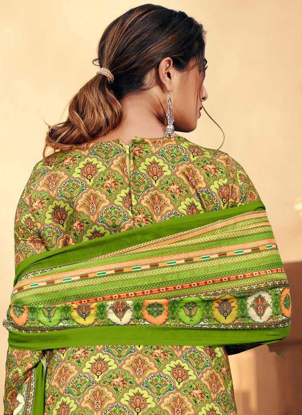 Palazzo Salwar Suit Cotton Multi Colour Digital Print Salwar Kameez