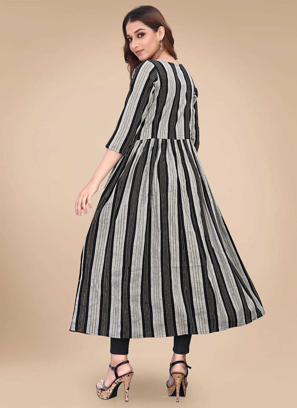 Gown Cotton Multi Colour Weaving Gown