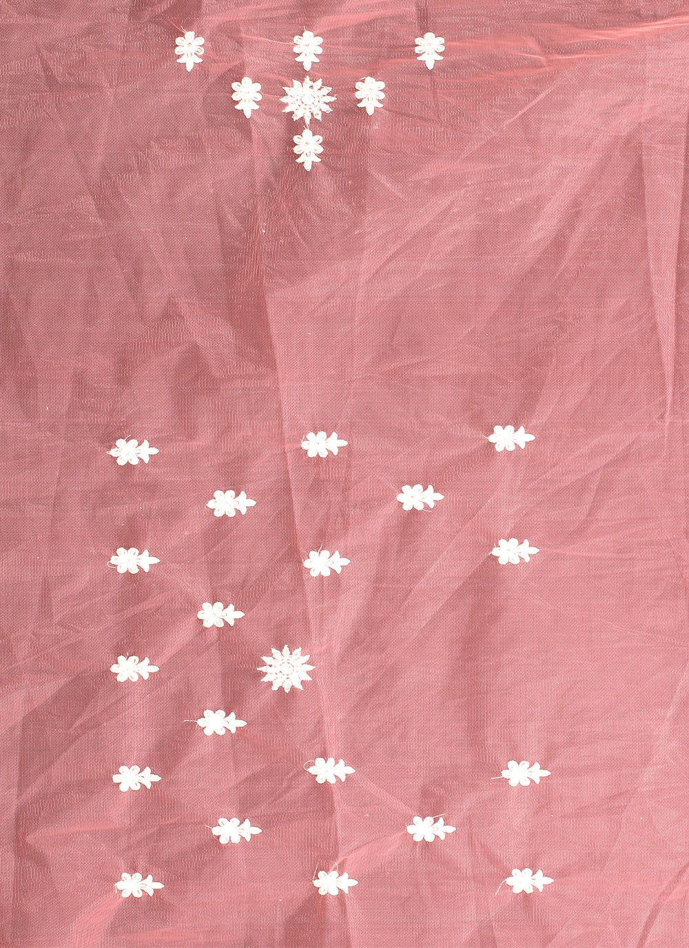 Contemporary Net Peach Embroidered Saree