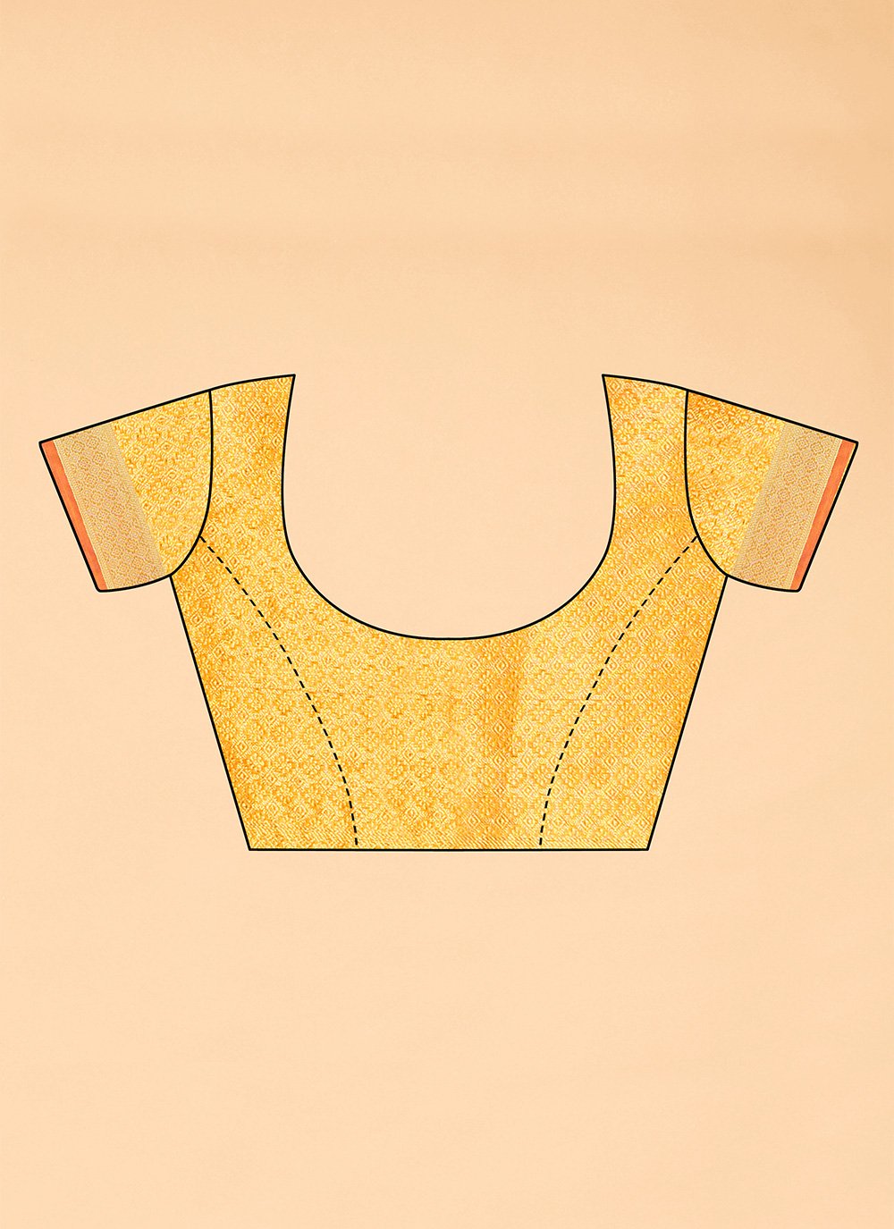 Contemporary Organza Mustard Woven Saree