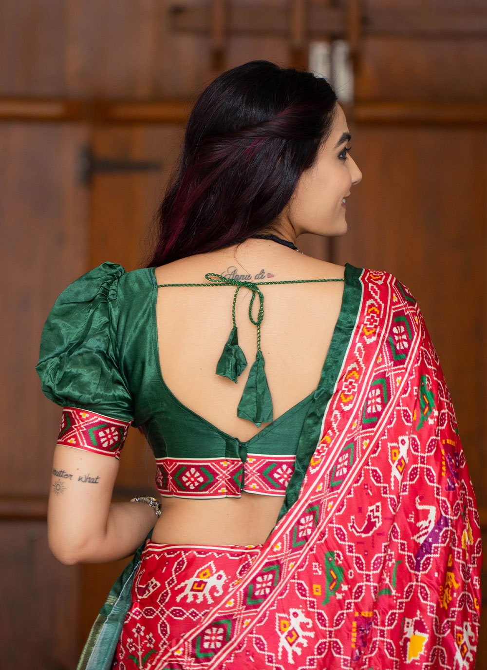 Classic Patola Silk Pink Patola Print Saree