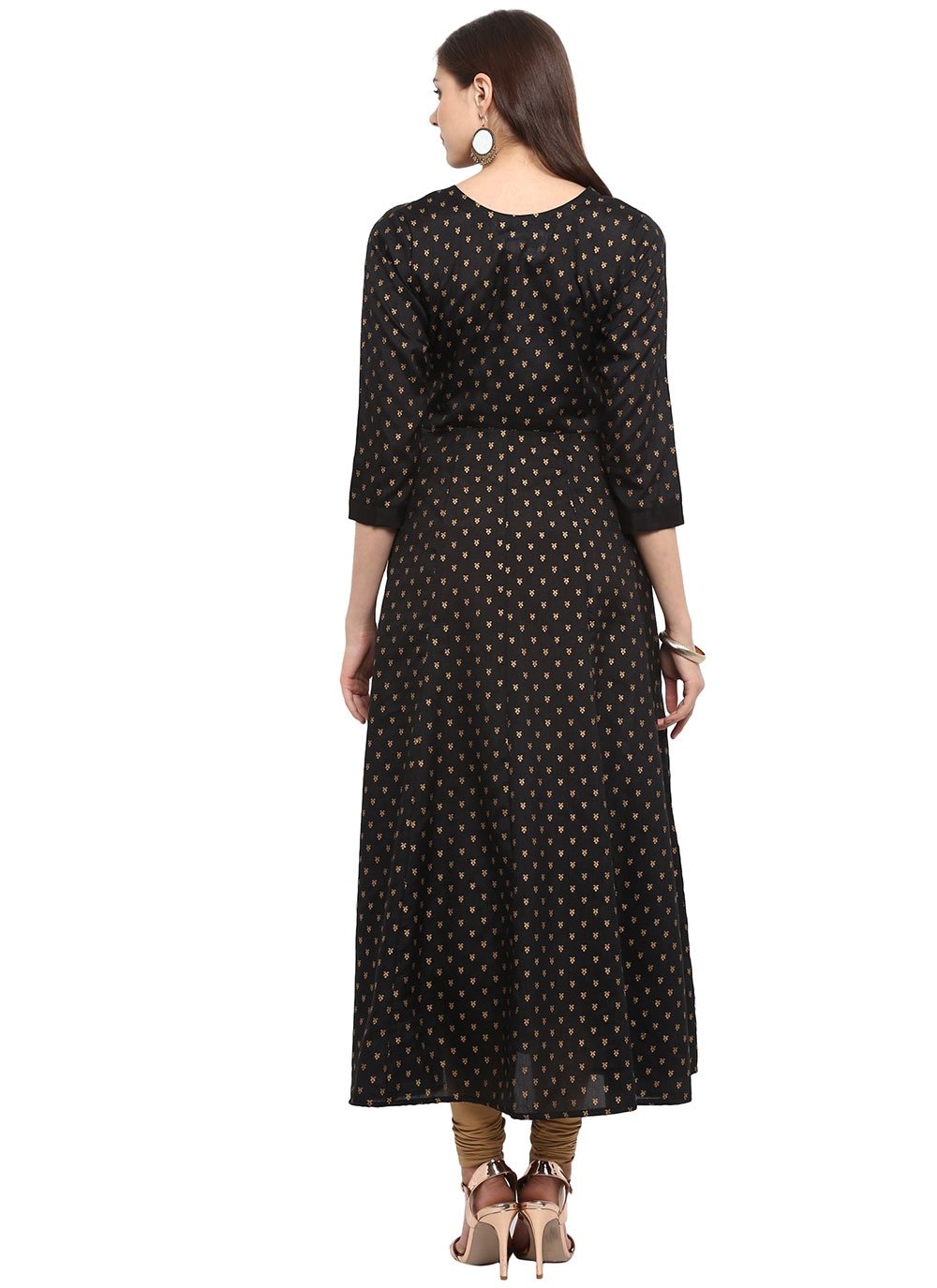 Designer Kurti Poly Silk Multi Colour Print Kurtis