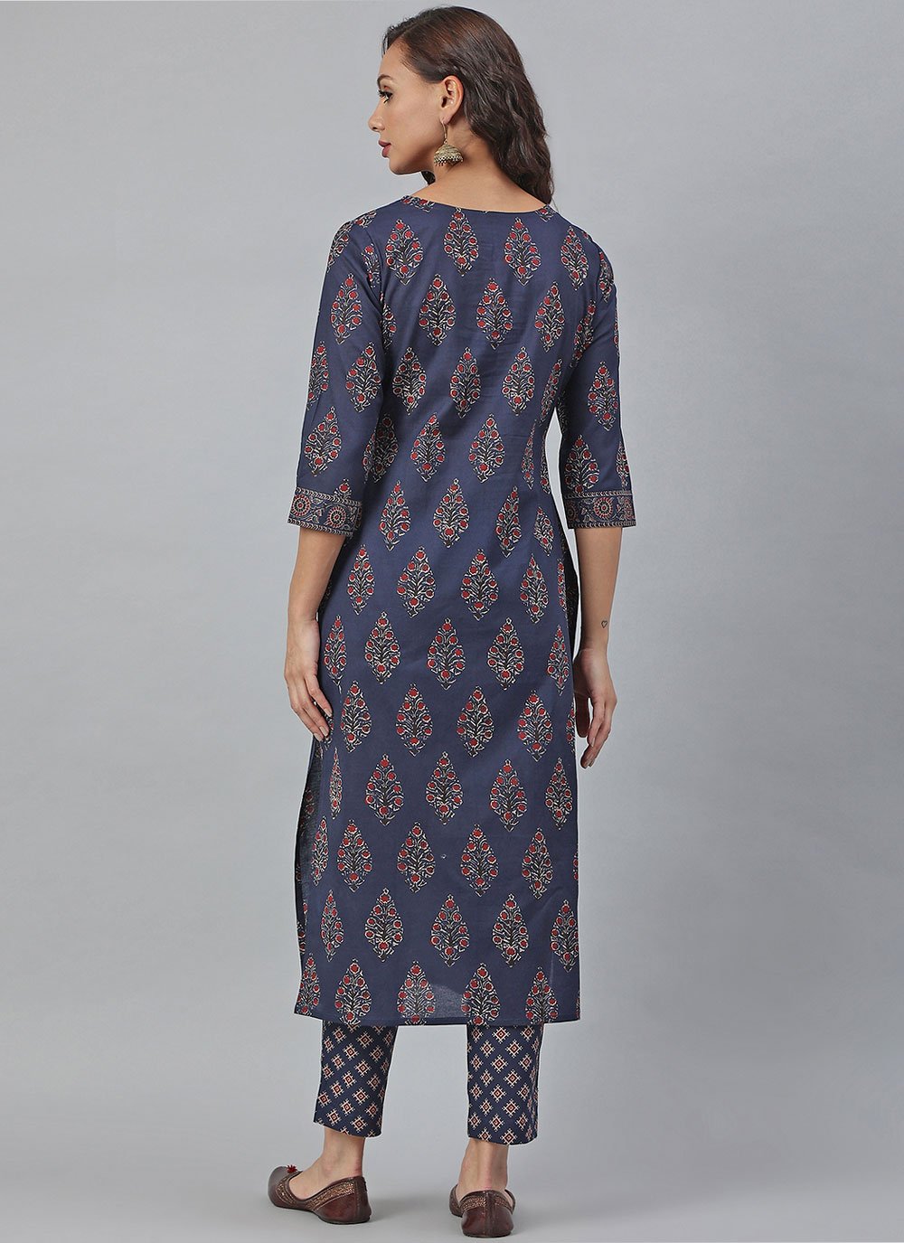 Salwar Suit Cotton Multi Colour Print Salwar Kameez