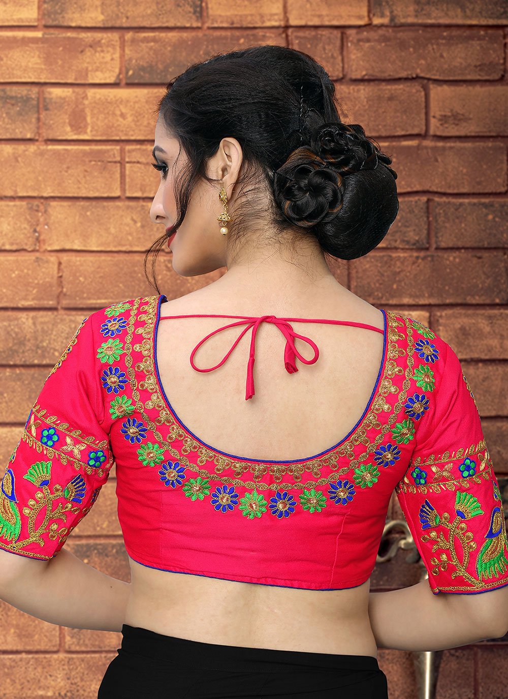 Blouse Silk Rani Embroidered Blouse