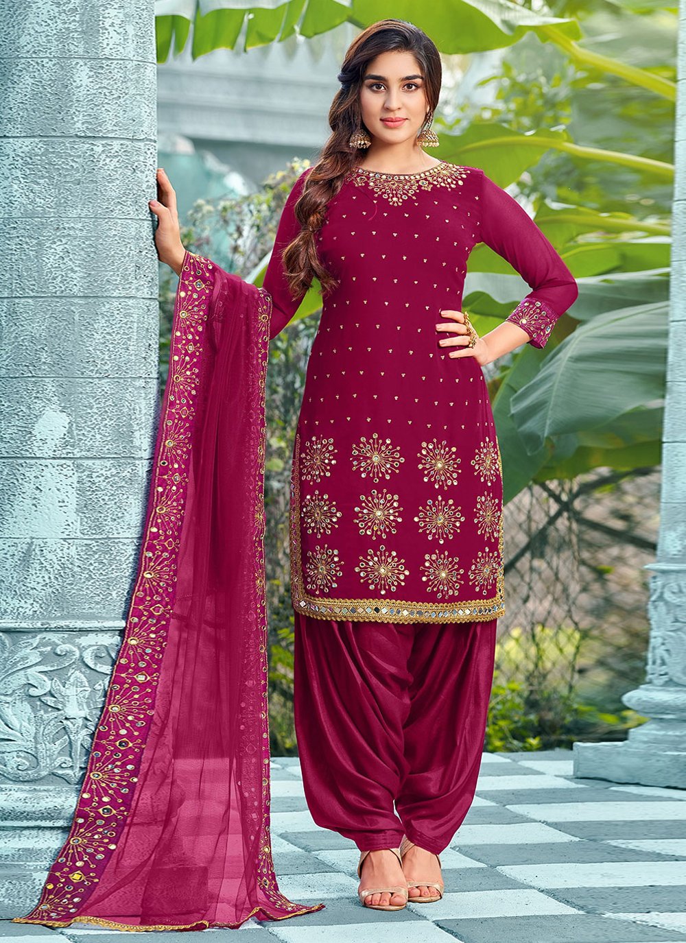 Salwar Kameez Red Kurta Pajama Girl Salwar Punjabi Kurta