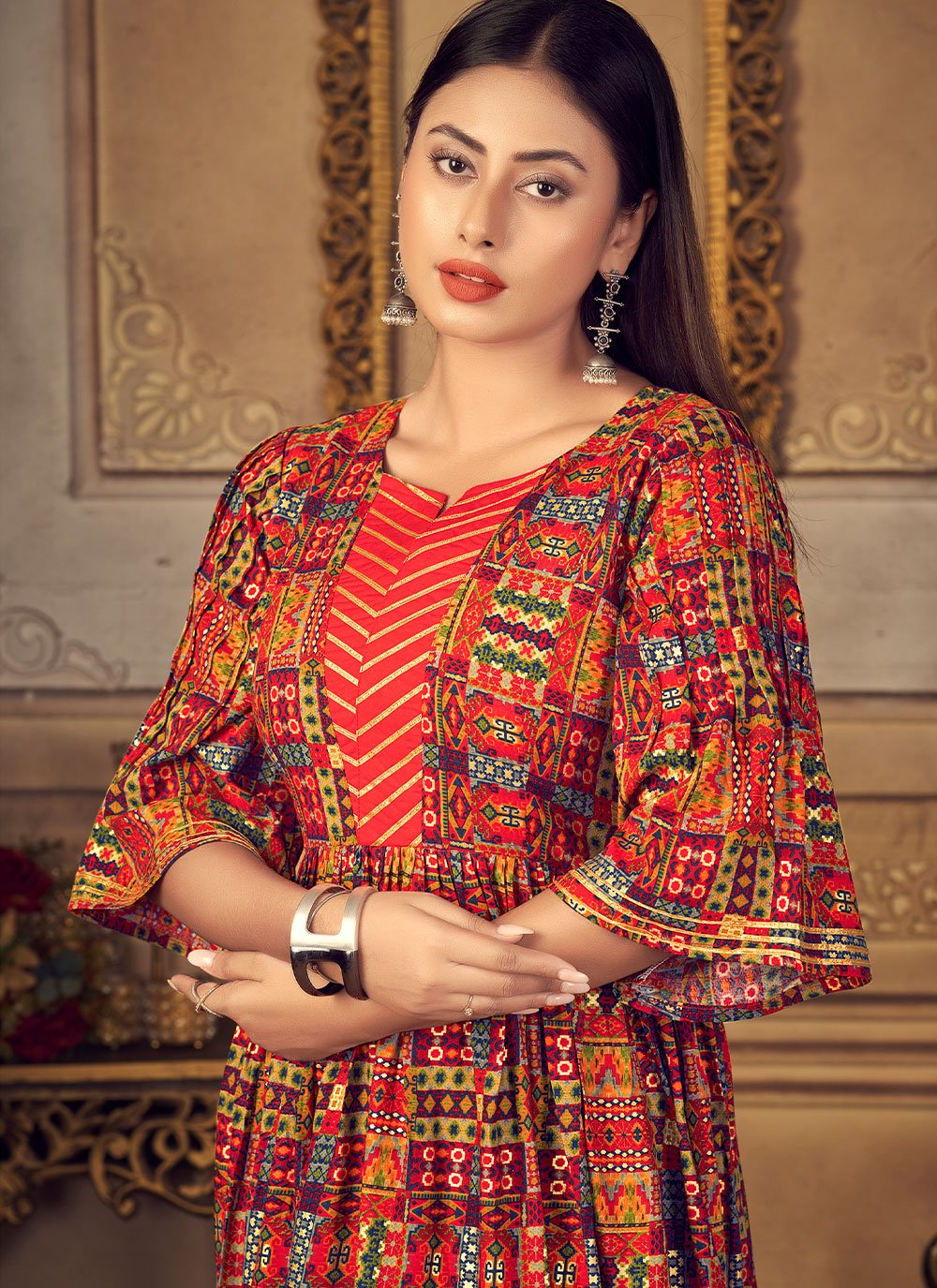 Casual Kurti Rayon Multi Colour Digital Print Kurtis