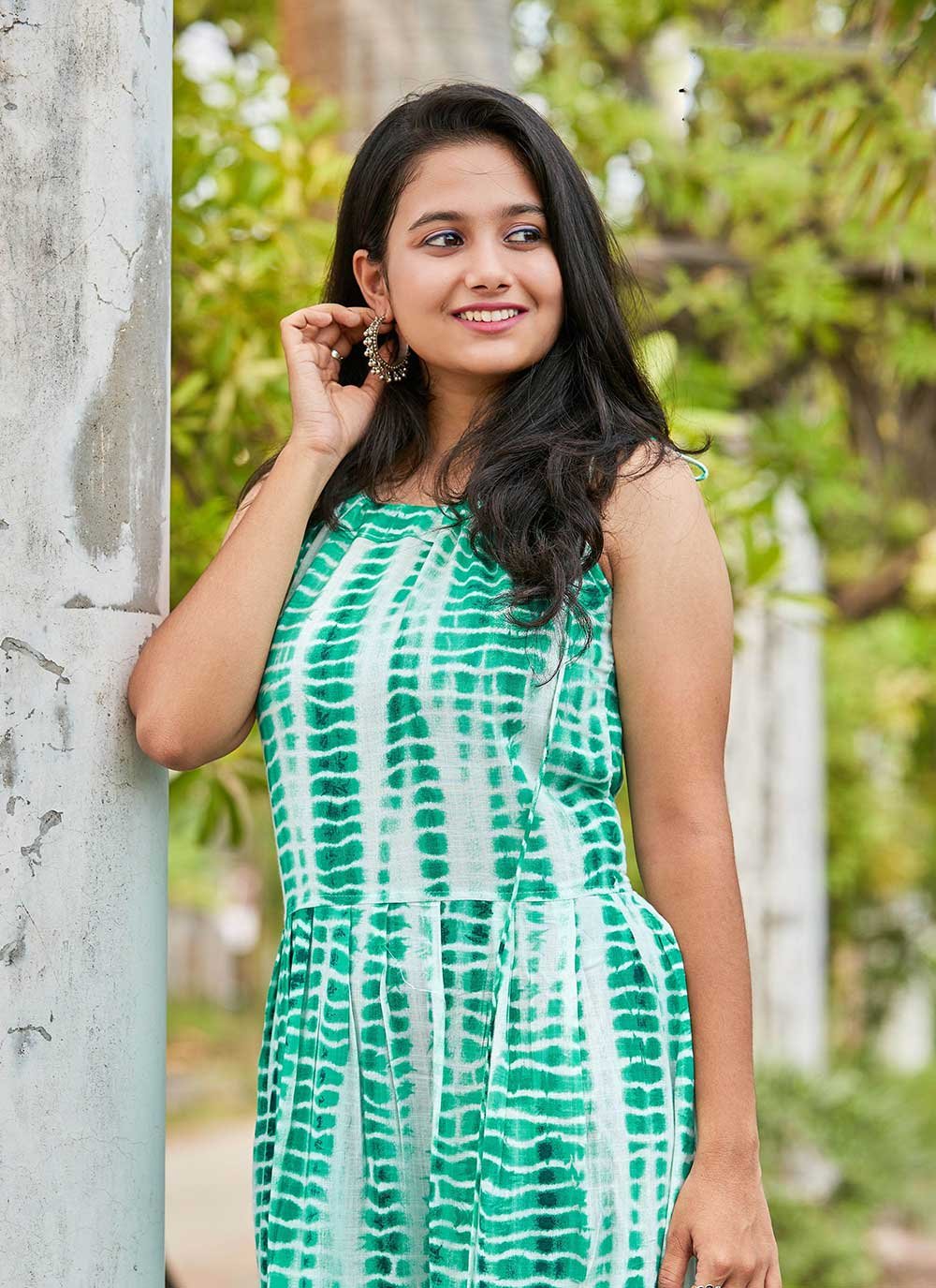 Gown Rayon Rama Print Gown