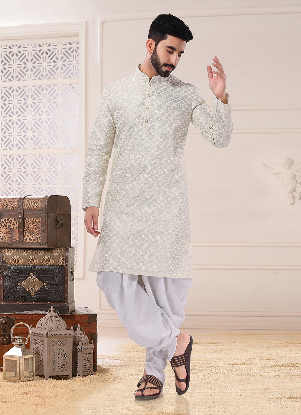 Marriage Dhoti Kurta Men Groom Fancy Dhoti Kurti Dress Marriage