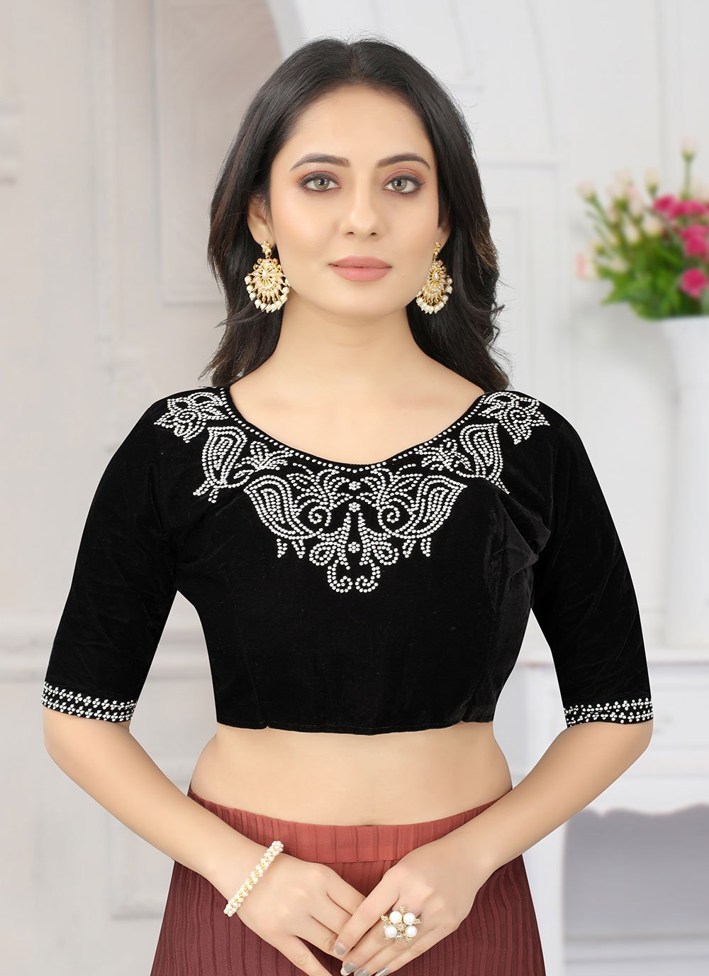 Classic Silk Maroon Fancy Work Saree