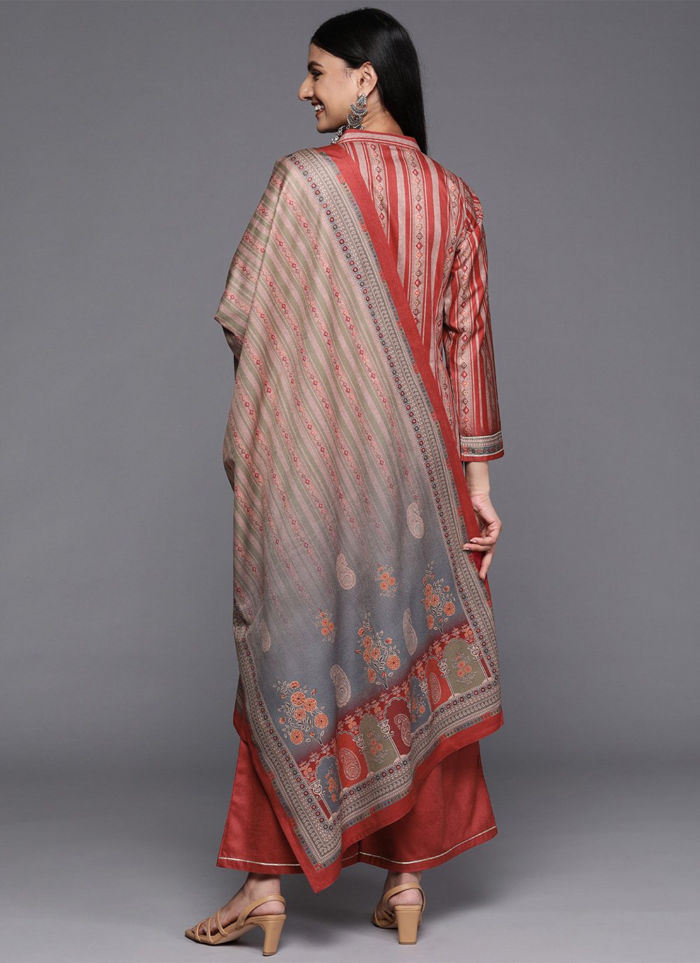 Designer Kurti Velvet Multi Colour Print Kurtis