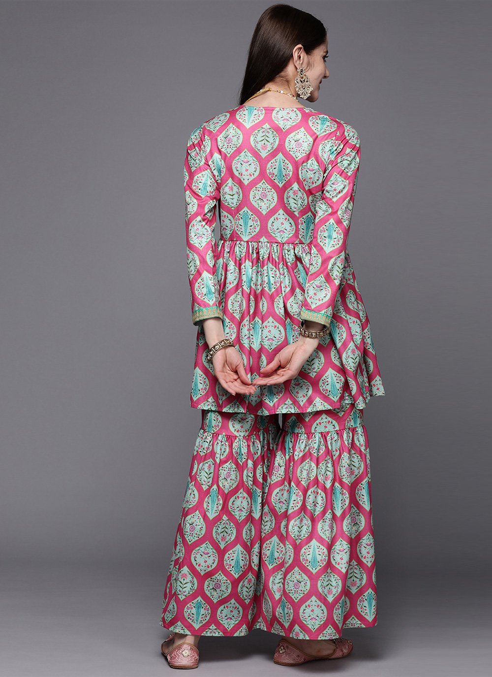 Designer Kurti Velvet Multi Colour Woven Kurtis