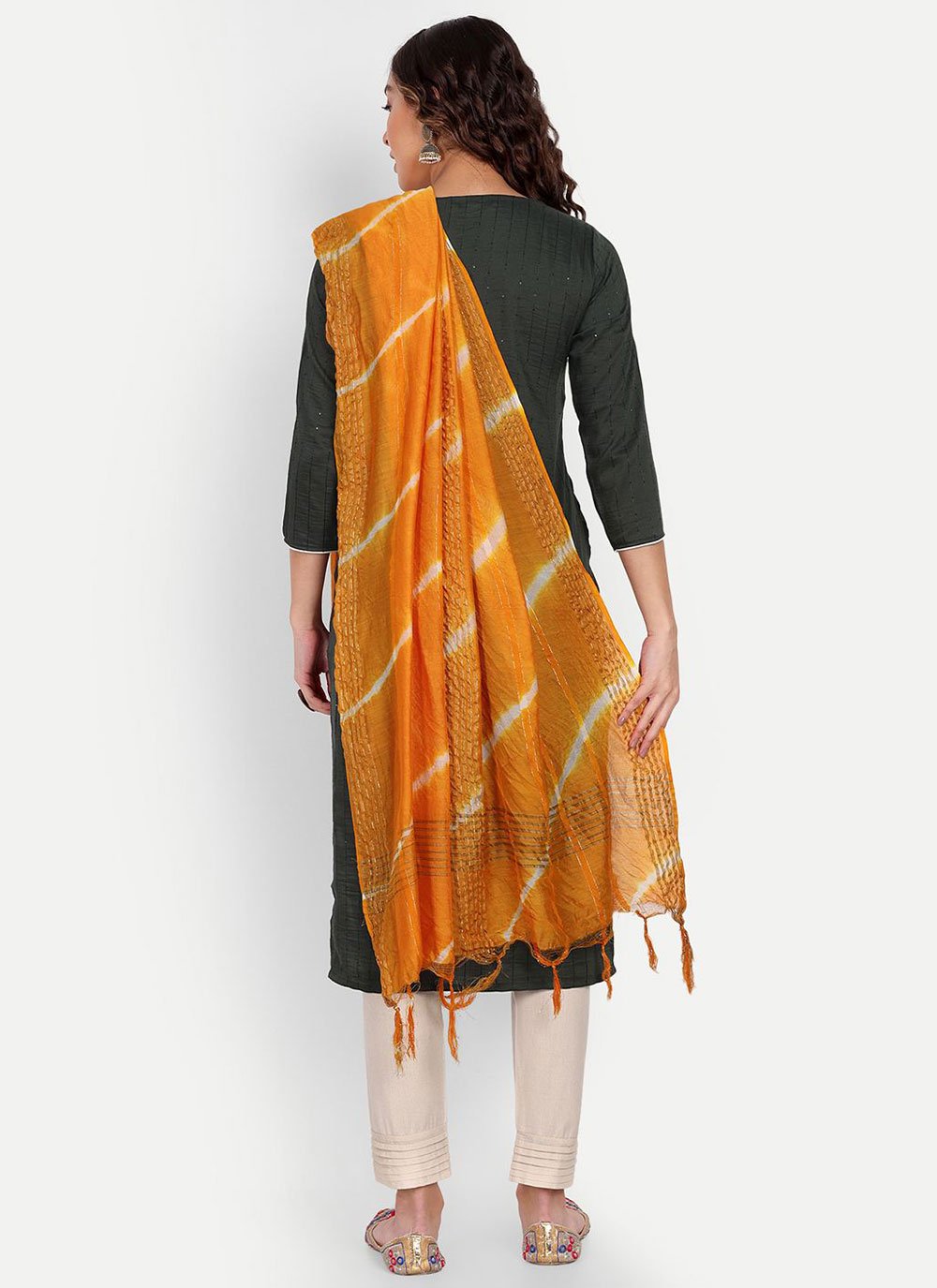 Salwar Suit Viscose Green Embroidered Salwar Kameez