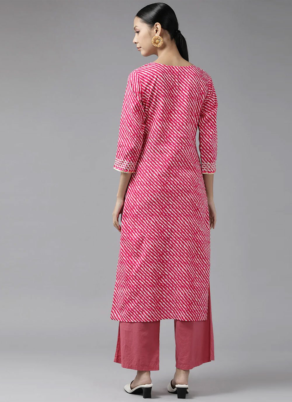 Designer Kurti Rayon Viscose Red Print Kurtis