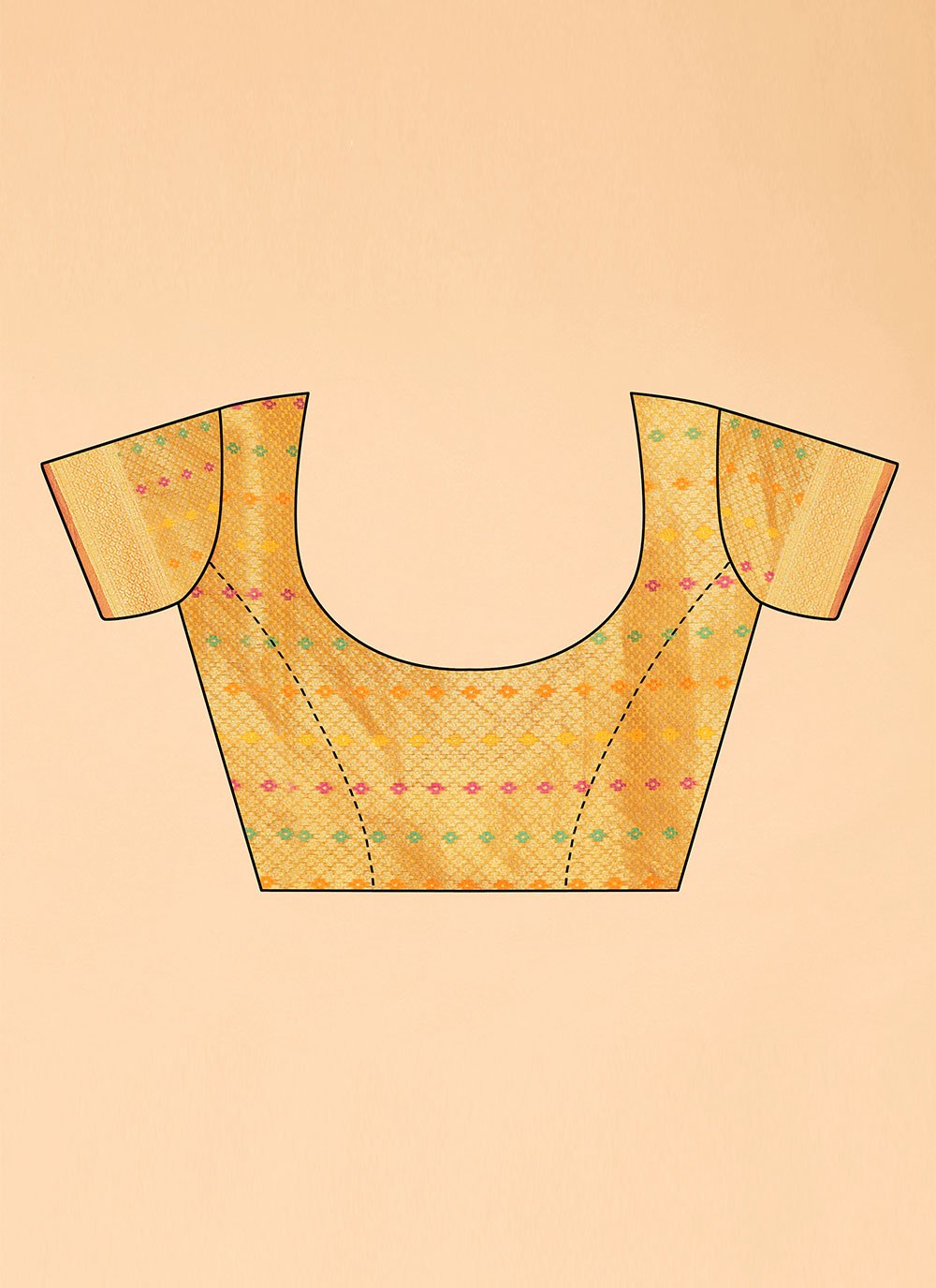 Designer Organza Yellow Woven Saree