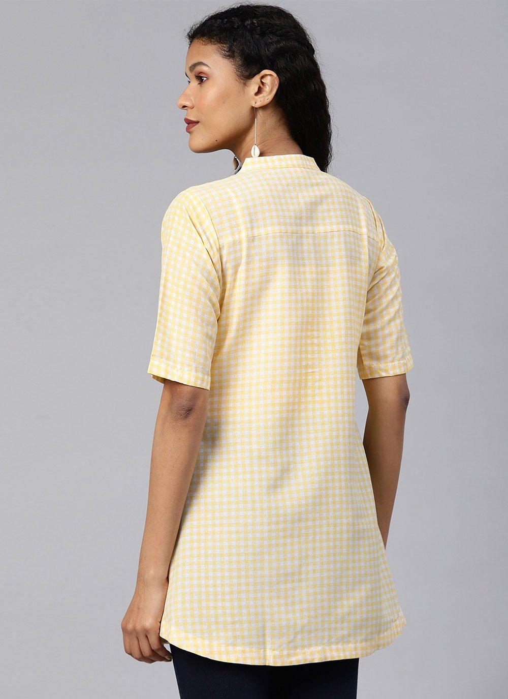 Casual Kurti Muslin Yellow Digital Print Kurtis