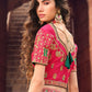 A Line Lehenga Silk Pink Embroidered Lehenga Choli