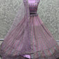 A Line Lehenga Net Lavender Embroidered Lehenga Choli