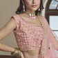 A Line Lehenga Silk Pink Dori Work Lehenga Choli
