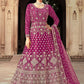 Anarkali Suit Net Rani Diamond Salwar Kameez