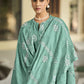 Salwar Suit Cotton Aqua Blue Embroidered Salwar Kameez