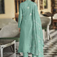 Salwar Suit Cotton Aqua Blue Embroidered Salwar Kameez