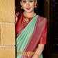 Classic Silk Aqua Blue Fancy Work Saree
