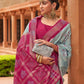 Classic Patola Silk Aqua Blue Weaving Saree